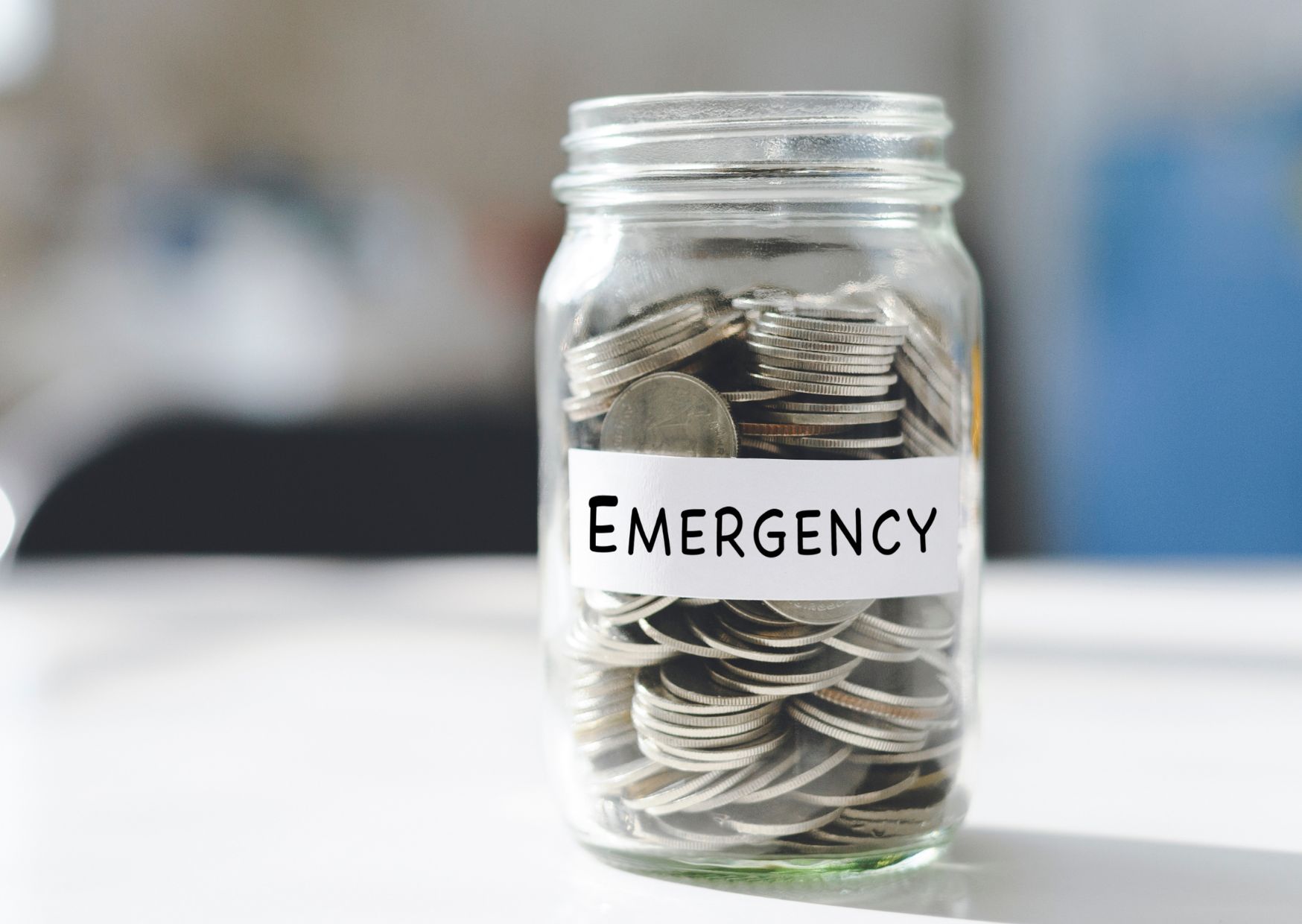 Emergency Savings Coin Jar