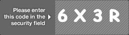 captcha code for visual authentication  number 6 letter X number 3 letter R