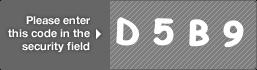 captcha code for visual authentication  letter D number 5 letter B number 9