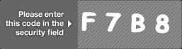captcha code for visual authentication  letter F number 7 letter B number 8