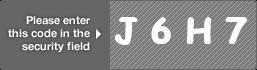 captcha code for visual authentication  letter J number 6 letter H number 7