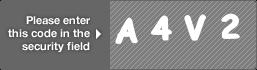 captcha code for visual authentication  letter A number 4 letter V number 2