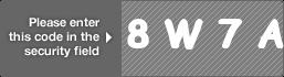 captcha code for visual authentication  number 8 letter W number 7 letter A