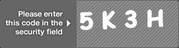 captcha code for visual authentication  number 5 letter K number 3 letter H