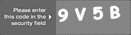 captcha code for visual authentication  number 9 letter V number 5 letter B