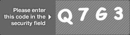 captcha code for visual authentication  letter Q number 7 letter G number 3