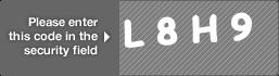 captcha code for visual authentication  letter L number 8 letter H number 9
