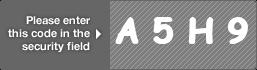 captcha code for visual authentication  letter A number 5 letter H number 9