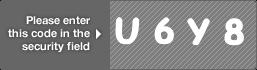 captcha code for visual authentication  letter U number 6 letter Y number 8