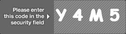 captcha code for visual authentication  letter Y number 4 letter M number 5
