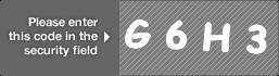 captcha code for visual authentication  letter G number 6 letter H number 3