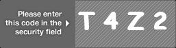 captcha code for visual authentication  letter T number 4 letter Z number 2